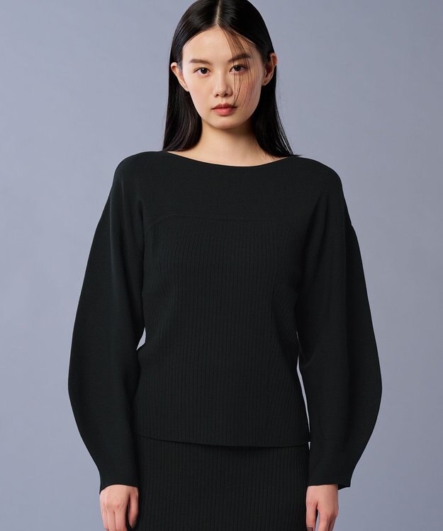 uncrave 【手洗い可】スムース ニット ビスチェ プルオーバー（uncrave STANDARD） ブラック