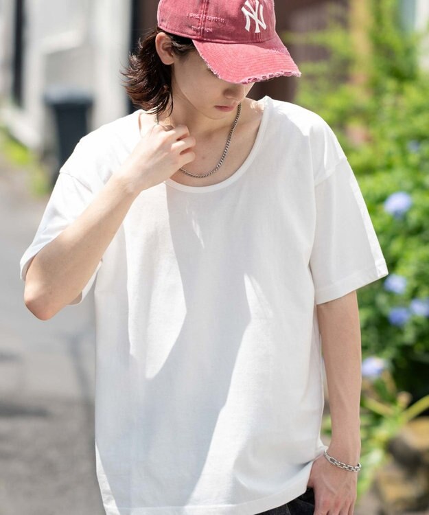 WEGO 【ユニセックス着用ITEM/MLサイズ展開】UネックT（SS） ホワイト