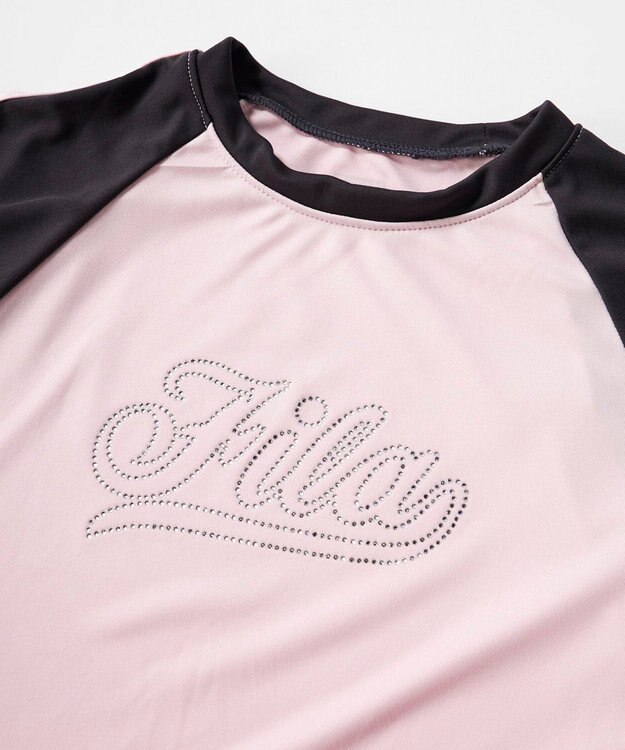 OP／FILA 【FILA】ラグランスリーブTシャツ付きセパレート 3点セット水着 ピンク