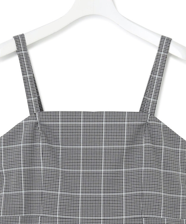 23区 L 【洗える】ガンクラブプレイドチェック ワンピース グレーチェック