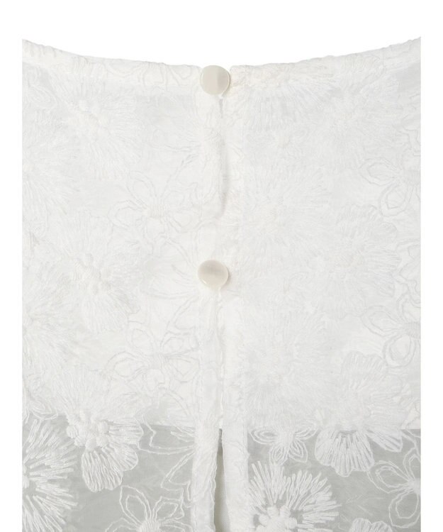 earth music&ecology ＳＥＴ２点　オーガンジー刺繍＋プリーツワンピース Mint