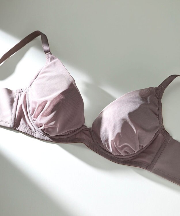 une nana cool 小さく見せるブラ ミニマイザーブラ シンプル グレイッシュベージュ