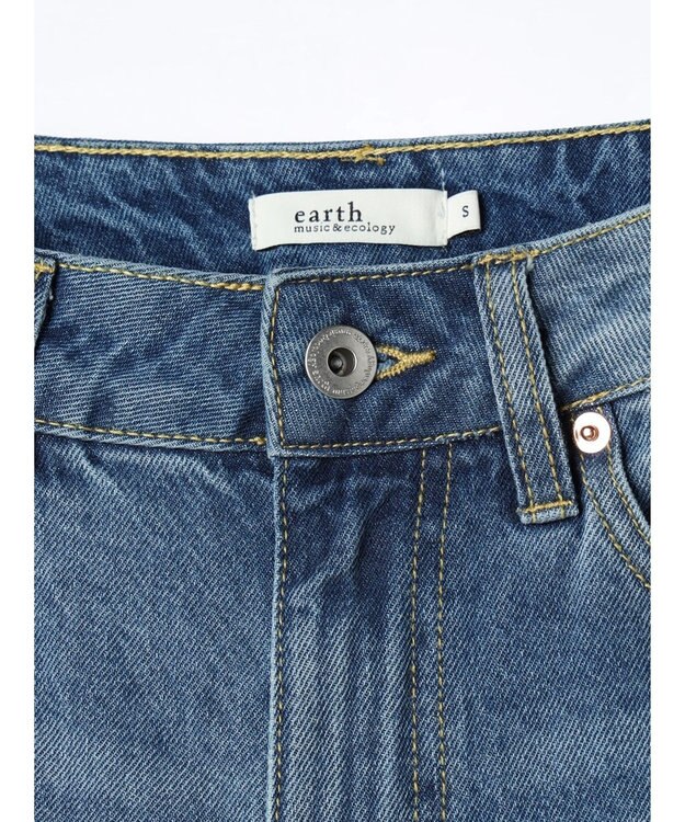 earth music&ecology サイドラインデニムパンツ Medium Indigo