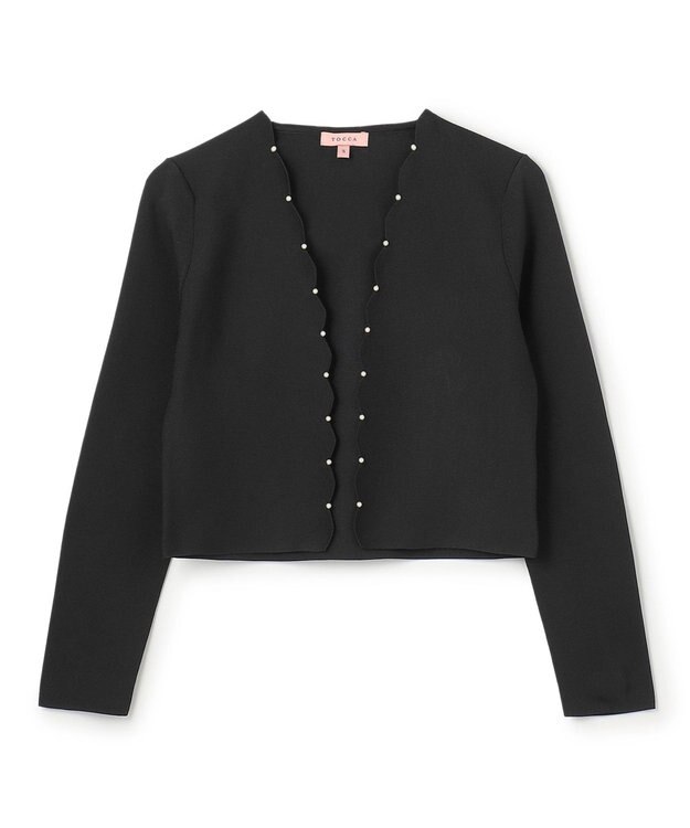 TOCCA 【洗える】SCALLOP ボレロ ブラック
