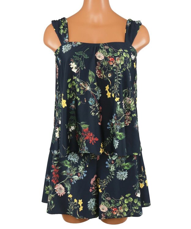 San-ai Resort（三愛水着楽園） タンキニ３点セット　9M・11L【San-ai Resort（サンアイリゾート）】 ネイビー