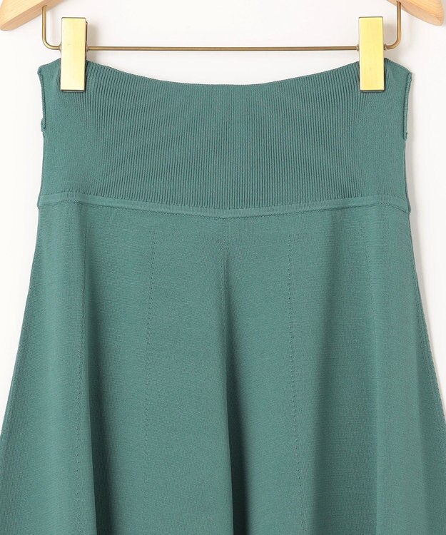 組曲 【セットアップ着用可・WEB限定カラーあり】MINA ニットフレアスカート グリーン系