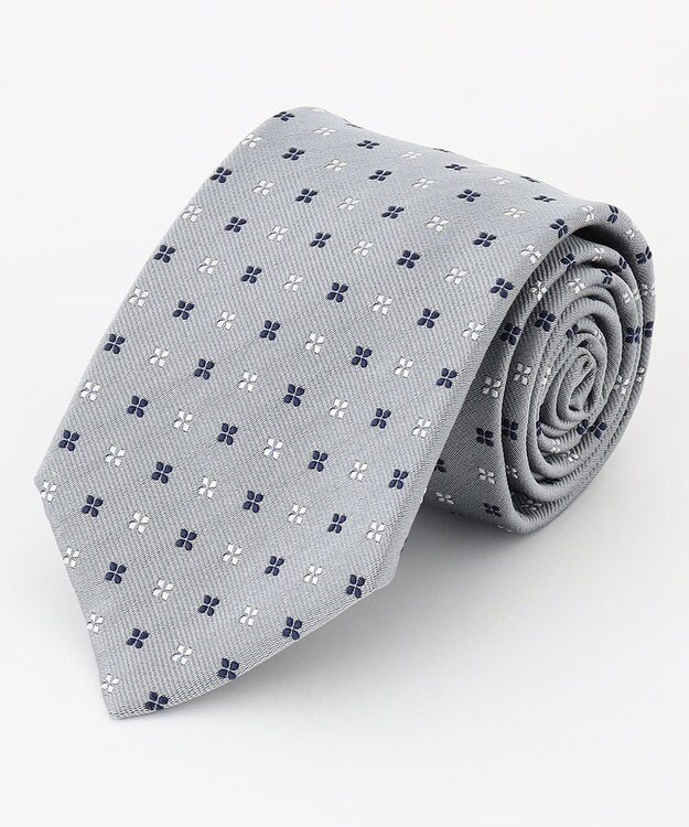 J.PRESS MEN 【FRESHERS COLLECTION】花小紋ネクタイ グレー系8