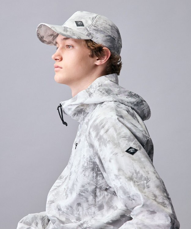 JOSEPH ABBOUD MOUNTAIN 【ECO撥水・軽量・パッカブル】エンボスストレッチプリント キャップ ライトグレー系5