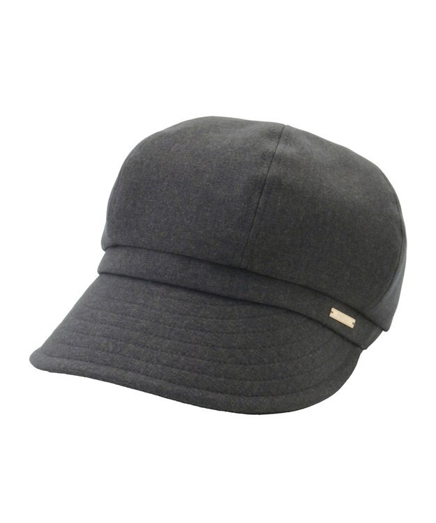 MOONBAT FURLA(フルラ) ワンポントプレート キャスケット／UV 手洗い可 日本製 サイズ調整 防菌防臭 ダークグレー