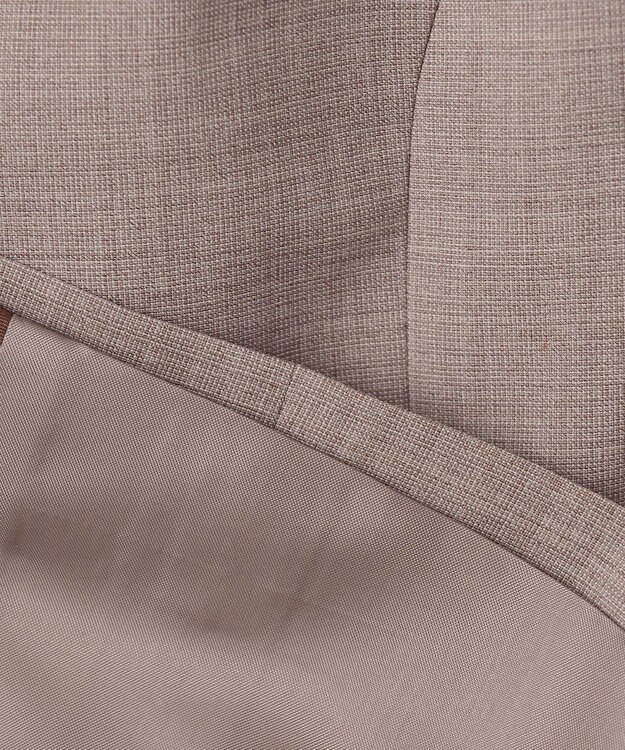 J.PRESS LADIES L 【セットアップ対応】BAHARIYE PINHEAD ノーカラー ジャケット ブラウン系