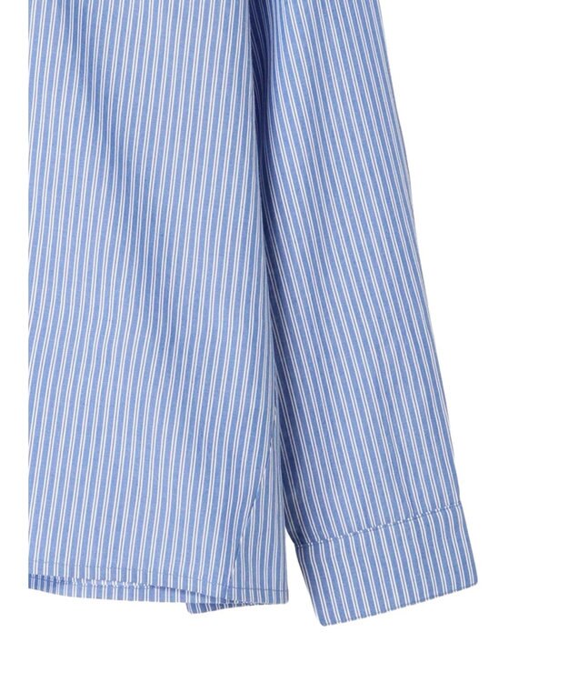 CRAFT STANDARD BOUTIQUE バックフリルシャツ Stripe Blue