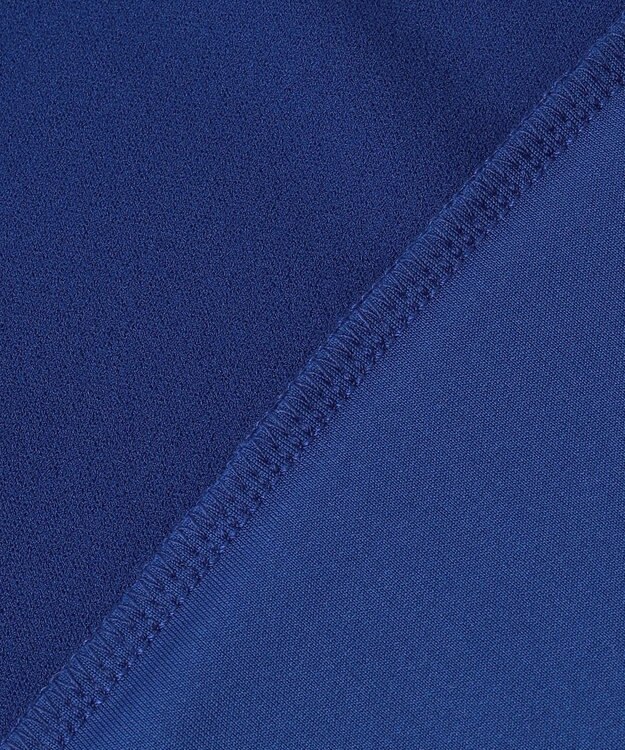 ICB 【UVカット・洗える】ジョーゼットジャージー クロップド丈プルオーバー ロイヤルブルー系