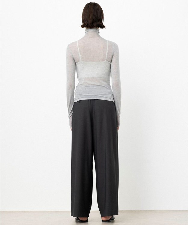 NAVE 【ReNAVE・洗える】シルク混シアータートル ライトグレー系