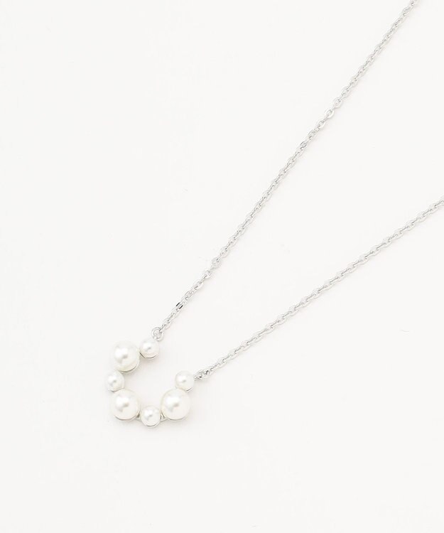 TOCCA FRILL PEARL HORSE SHOE NECKLACE ネックレス シルバー系