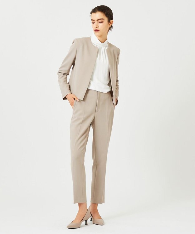 BEIGE， 【L-size】EVA / ハイネックロングスリーブブラウス White