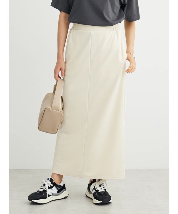 Green Parks らくスレＩラインスカート Ivory