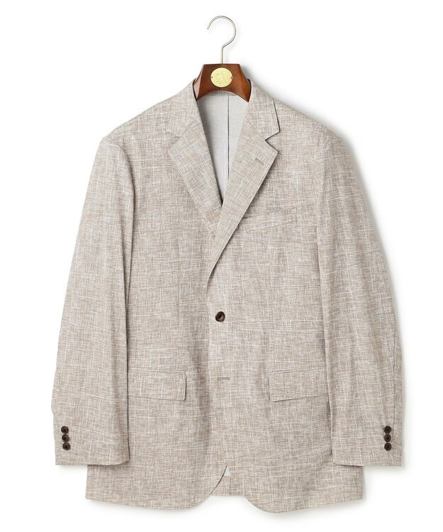 J.PRESS MEN 新色【MECHANICAL】【超軽量 / 清涼感 / 洗える】 ハイパワーストレッチ リネンルックジャケット_26年モデル ベージュ系