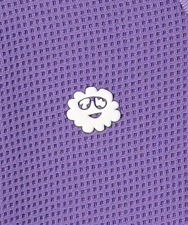 PW CIRCULUS 【WOMEN】ワッフルハーフジップポロ ゴルフウェア レディース パープル系