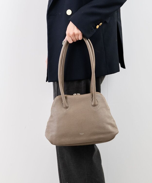 blancle シュリンクレザー 舟形ボストン トープ