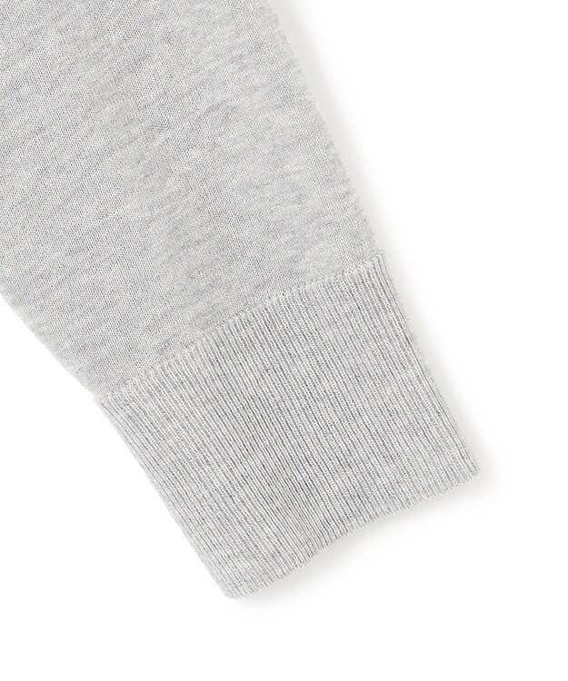 UNFILO L イージーカーディガン クロップド グレー