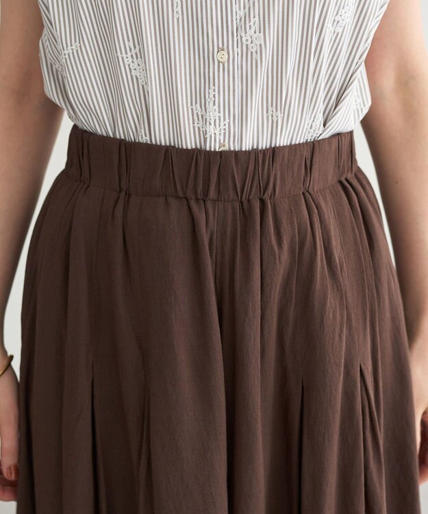 YECCA VECCA ドライタッチシアーキュロットパンツ Brown