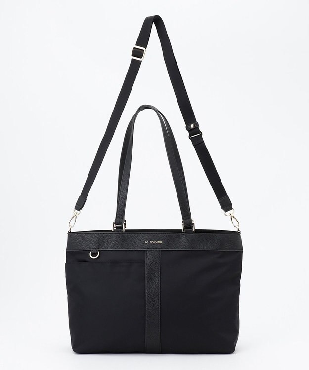 LA BAGAGERIE コンビ2WAYトートバッグ MEDIUM ブラック