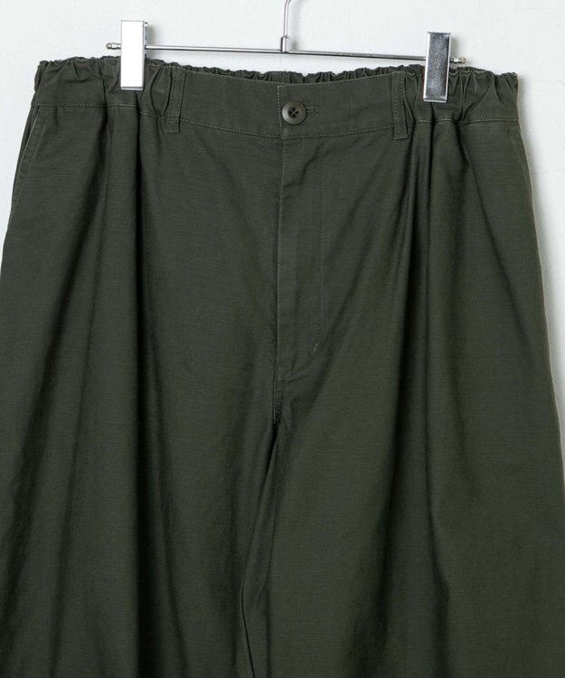 WEGO バックサテンワイドミリタリーパンツ カーキ