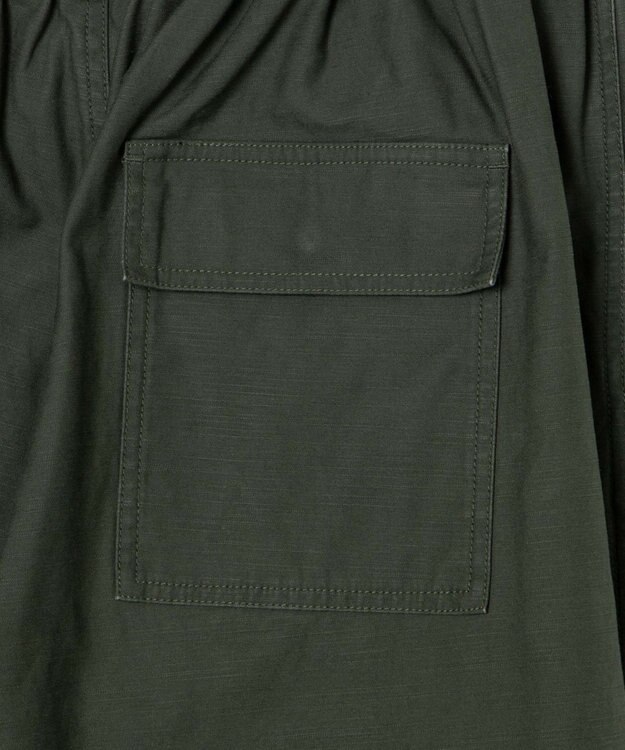 WEGO バックサテンワイドミリタリーパンツ カーキ