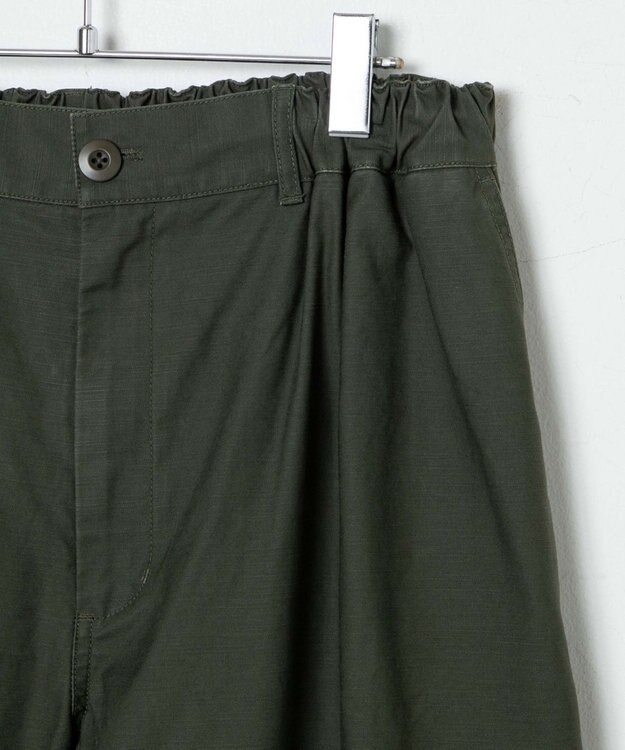 WEGO バックサテンワイドミリタリーパンツ カーキ