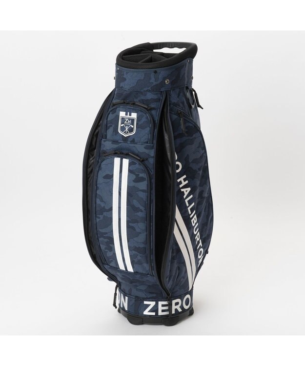 ZERO HALLIBURTON コーデュラキャディバッグ 82051 ネイビーカモ柄