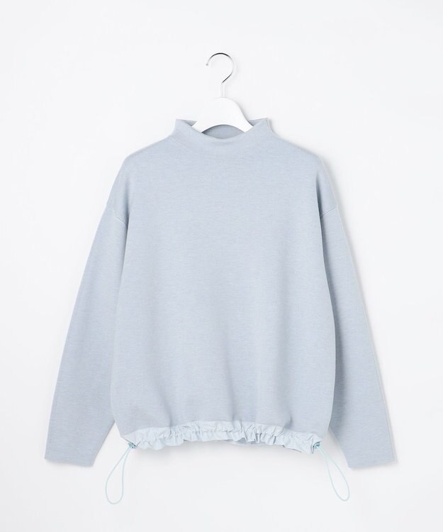 自由区 【SHIHOさん着用】スムージードローコード ニット ライトブルー