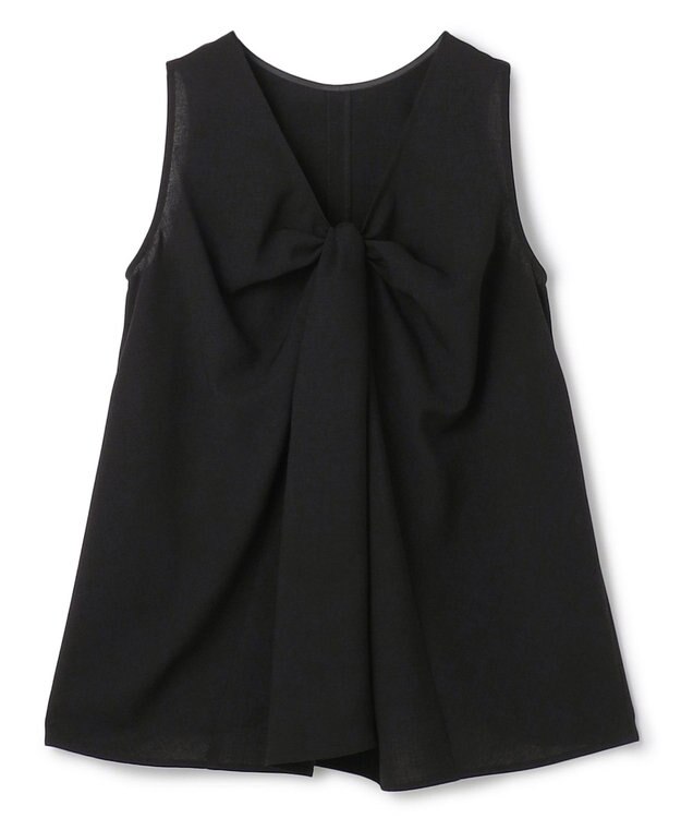 uncrave ドライタッチトロ ツイストトップス ブラック