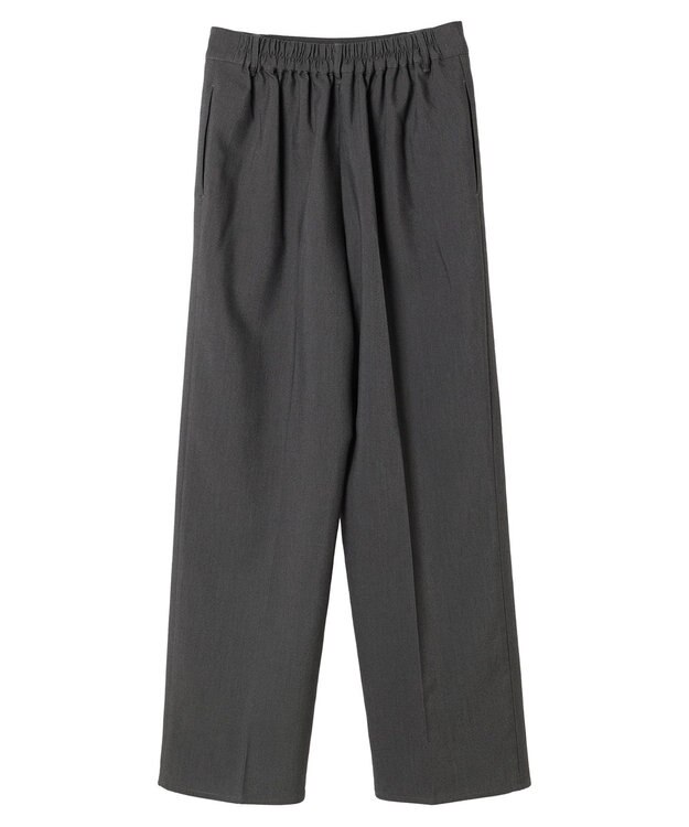 Green Parks あったかきれいシルエットストレートパンツ Gray