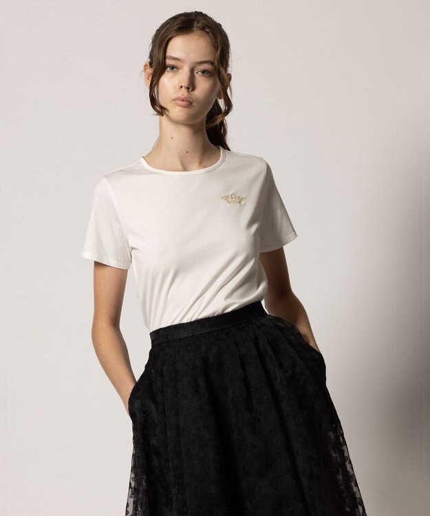 TOCCA 【洗える】TOCCA LOGO TEE Tシャツ ホワイト系