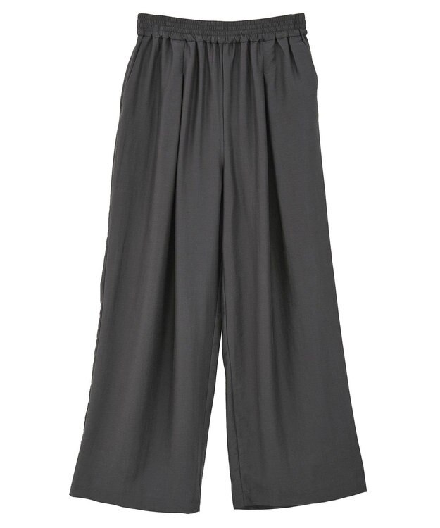 earth music&ecology リラックスタックパンツ Charcoal Gray