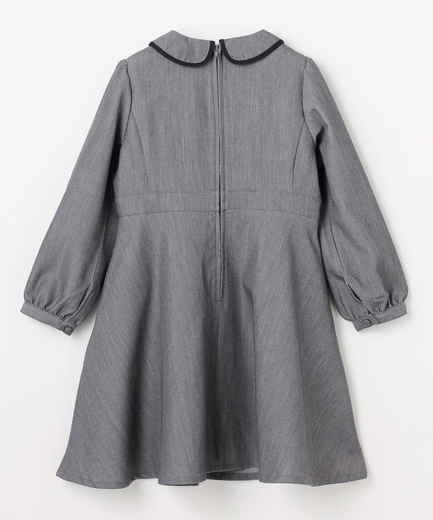 組曲 KIDS 【110-140㎝】 クラシカルグレーワンピース グレー