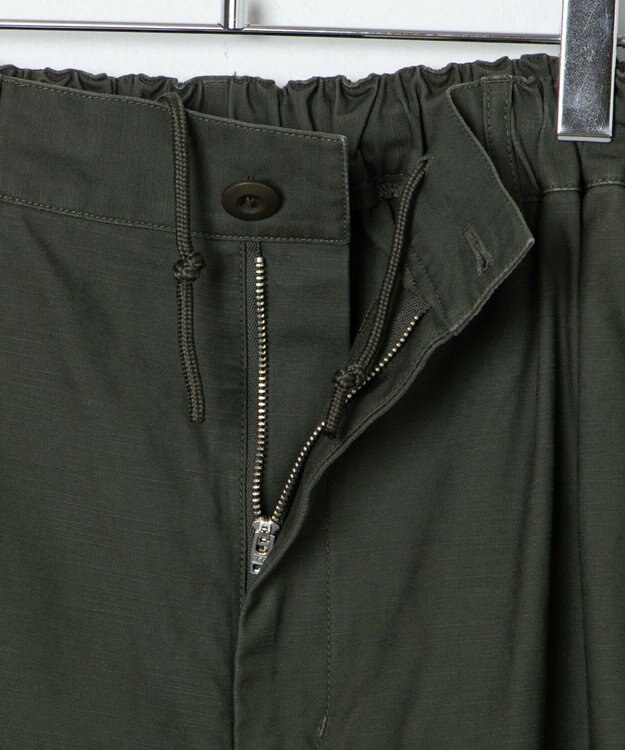 WEGO バックサテンワイドミリタリーパンツ カーキ