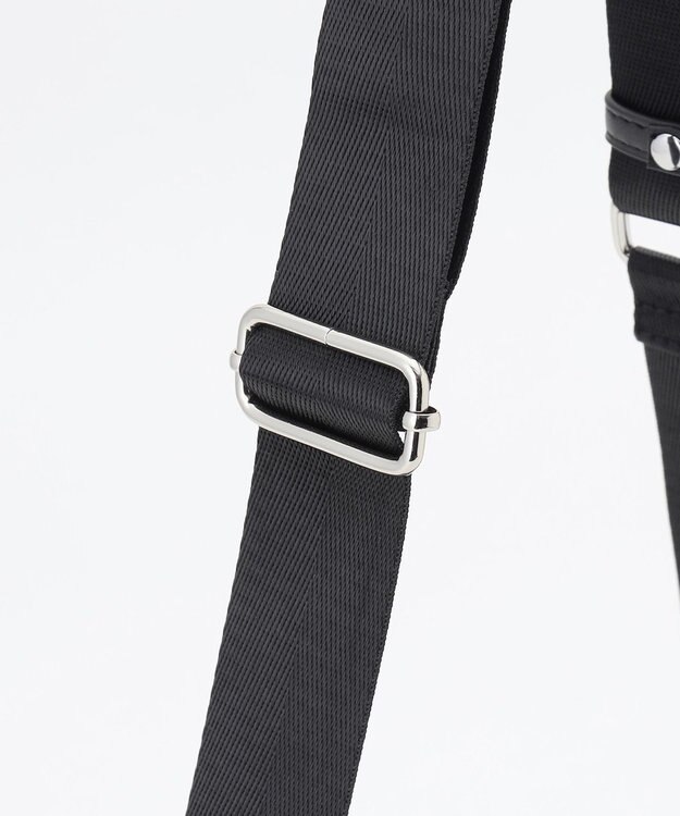 Y'SACCS ドローイングチェック ショルダーバッグ ブラック