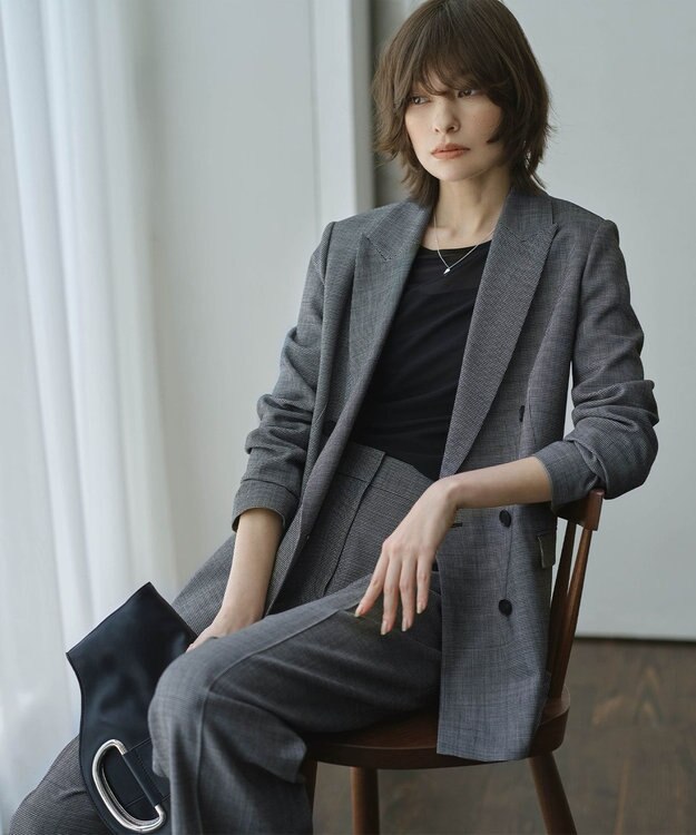 ICB L 【洗える】 ハイツイストシアー カットソー ブラック系