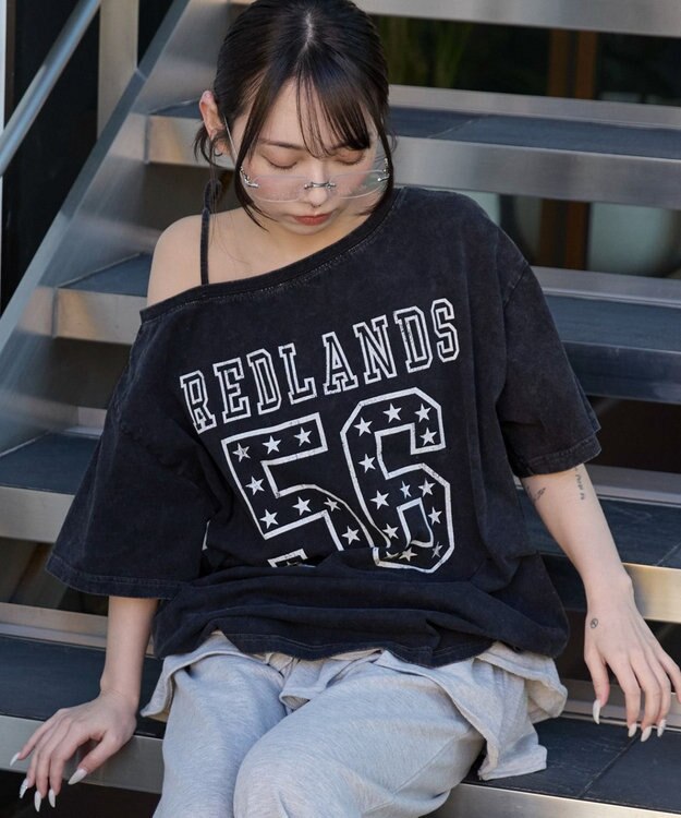 WEGO ２WAYグラフィックワンショルBIGT 柄1