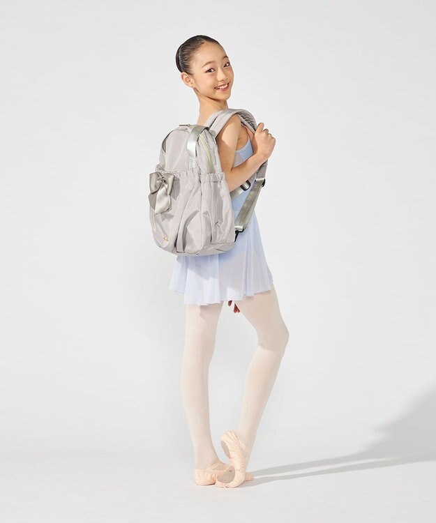 Chacott リボン2wayトートバッグ グレージュ
