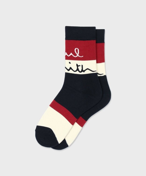 Paul Smith Logo Border ソックス ネイビー