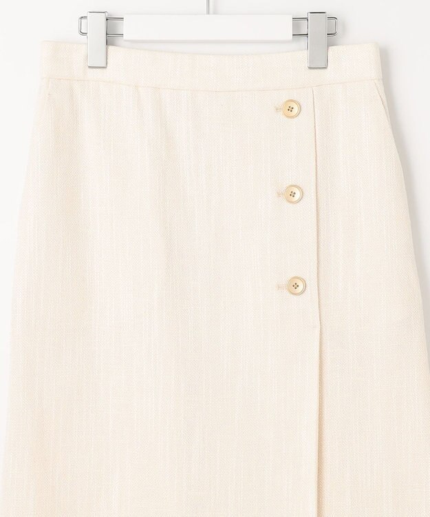 自由区 L 【セット可】ラミーブッチャー ストレートシルエットスカート アイボリー系