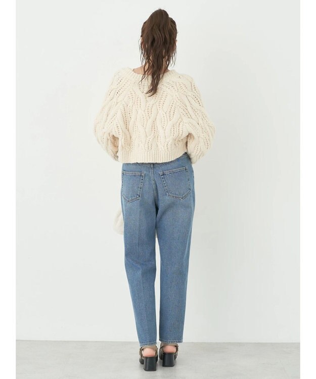 earth music&ecology ｍｉｘケーブルカーディガン Off White