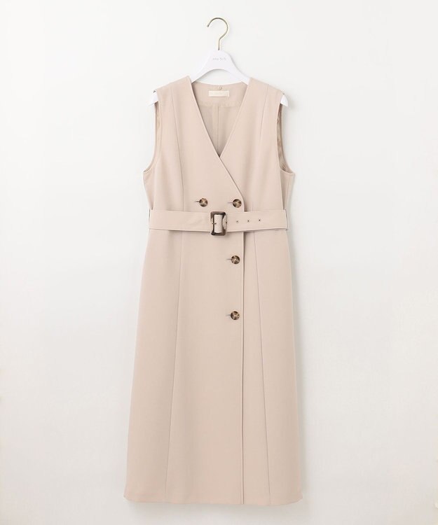 ANY SIS S 【洗える】3WAYジレセット トレンチ コート ライトベージュ