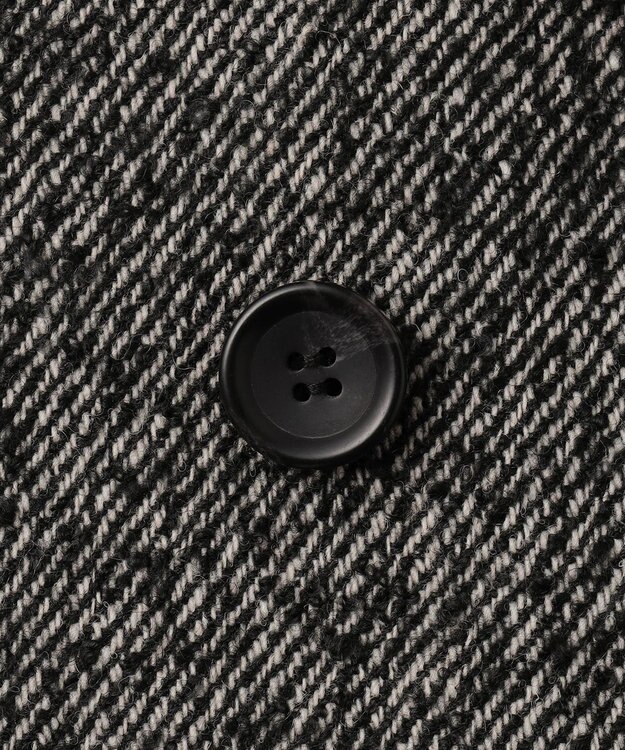 組曲 L ループツイードチェスター コート ブラック系7