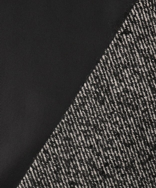 組曲 L ループツイードチェスター コート ブラック系7