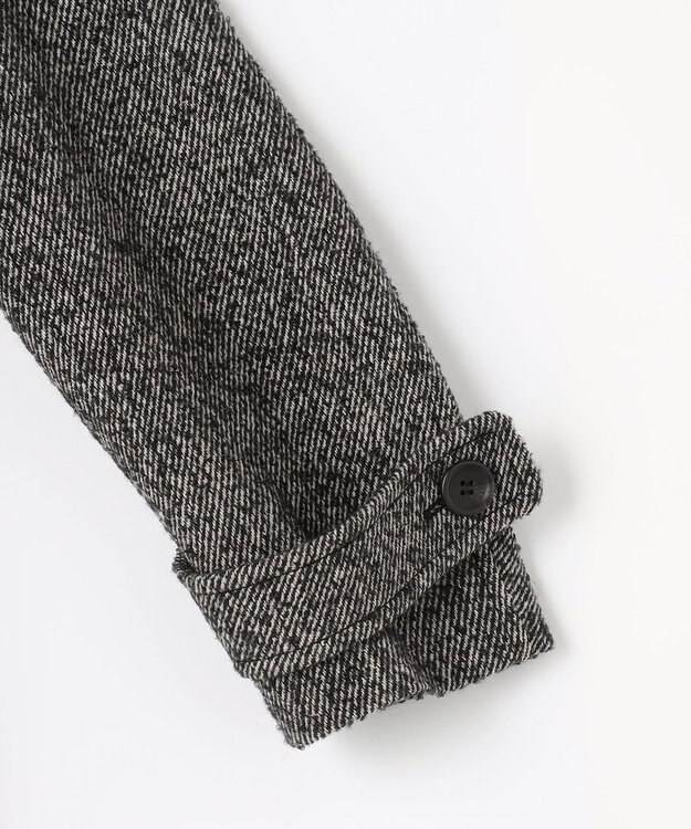 組曲 L ループツイードチェスター コート ブラック系7