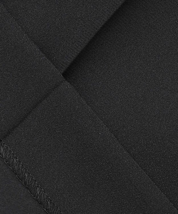 23区 【新色追加/洗える】ストレッチジョーゼット ワイドパンツ ブラック系