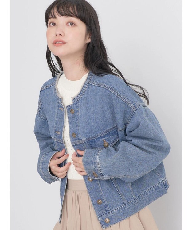 earth music&ecology Ｇジャン Medium Indigo